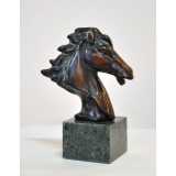 銅雕小馬頭 y14193 立體雕塑.擺飾 立體擺飾系列-動物、人物系列
